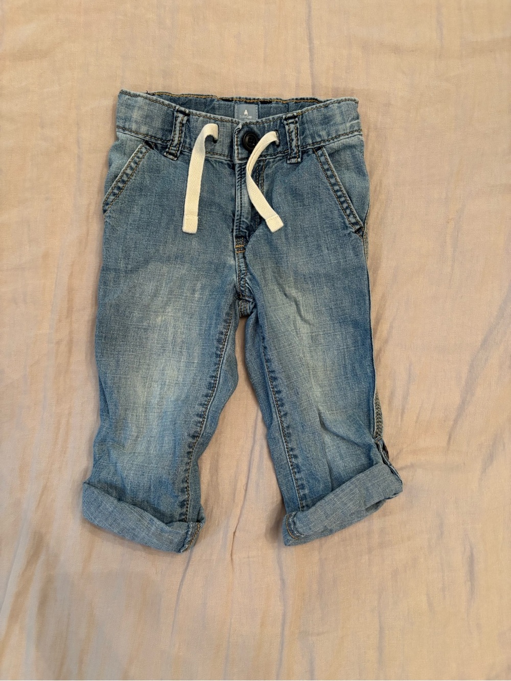 BabyGAP Light Blue Drawstring Denim Pants for Toddlers / Size 2 Years